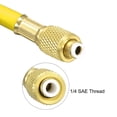 thumbnail image 4 of Unique Bargains 1.5m 1/4 SAE Thread Connector 800PSI Refrigeration Charging Hose Tube Yellow, 4 of 4