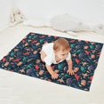thumbnail image 2 of DarkBlue Colorful Dinosaurs Pattern Blanket,Comfortable Soft Flannel Throw Blanket,All Season,Warm Lightweight Blankets for Sofa Bed Couch Living Room Chair,30"x40", 2 of 4