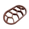 thumbnail image 2 of moldes de pan moldes de pastelería moldeadores de plástico antiadherentes accesorios para hornear pan reutilizables, café 2 Piezas Sweethay HA001552-03, 2 of 6