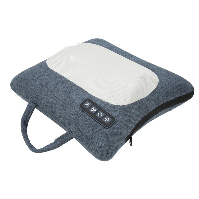 Electric Waist Massage Cushion, Waist Vibrating Massage Pillow Hot Compress Relieve Muscle Tension Simulation Hand Massage For Abdomen Legs For Blue