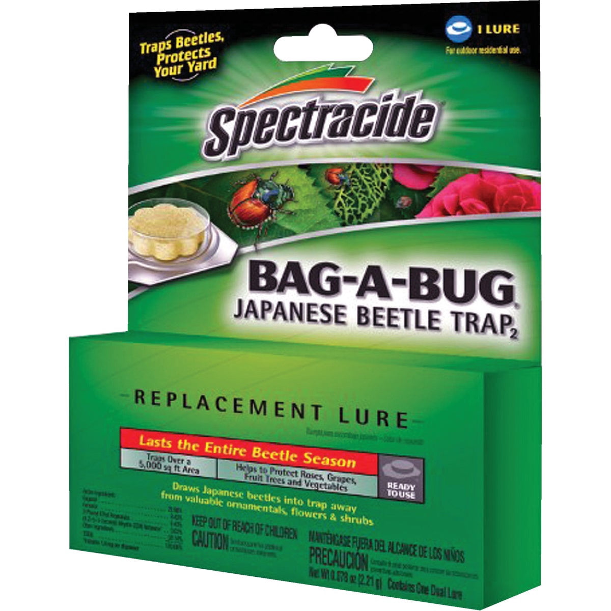 Spectracide Bag-A-Bug Japanese Beetle Replacement Lures, Dual