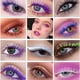 thumbnail image 4 of MAXFINE Mascara Impermeable De Larga Duración Azul Morado 5D Fibra De Seda 5 Colores Rizo Grueso Máscara De Secado Rápido Extensión De Pestañas Cosméticos De Ojos Para Mujeres, 4 of 4