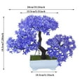thumbnail image 2 of Flowers Green Tree Bonsai In Pot Natural Realistic Planter Home Desk Decorations Indoor Outdoor, 2 of 5