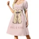 thumbnail image 4 of Pugs & es Vestido de manga corta vestido elegante Ropa de mujer Vestidos gala, 4 of 8