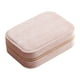 thumbnail image 3 of Caja de almacenamiento de joyas, organizador de pendientes, elegante vitrina multifuncional para joyas rosa, 3 of 9