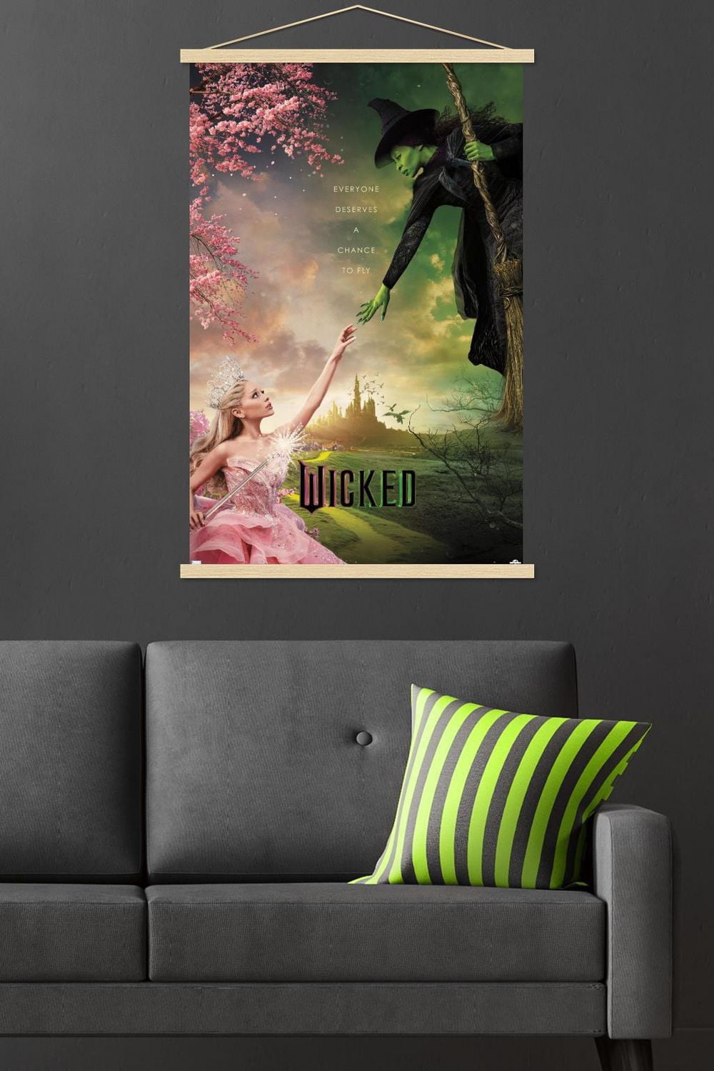 Wicked - One Sheet Wall Poster with Magnetic Frame, 22.375" x 34"