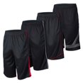 thumbnail image 1 of Pantalones cortos deportivos para hombre – Paquete de 4 pantalones cortos de baloncesto de secado rápido para hombre – Entrenamiento, gimnasio, correr, 1 of 5
