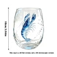 thumbnail image 3 of Clearance! STIJGGN Clear Glass Cups, Ocean Animal Deep-sea Shrimp Artisan Glassware Collection, Novelty Ocean Drinking Stemless Wine Glasses, Gift for Friends Family, 3 of 6