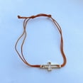 thumbnail image 2 of Howard's Devon Adjustable Inspirational Framed Cross Bourbon Bracelet for Women, 2 of 3