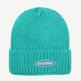 thumbnail image 4 of Candy Color Knitted Hat Letter Labeling Beanie Hat Woolen Hat Wild Ear Protect, 4 of 21