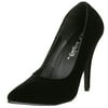 5 Inch Sexy High Heel Shoe Womens Dress Shoes Classic Pump Shoes Black Velvet