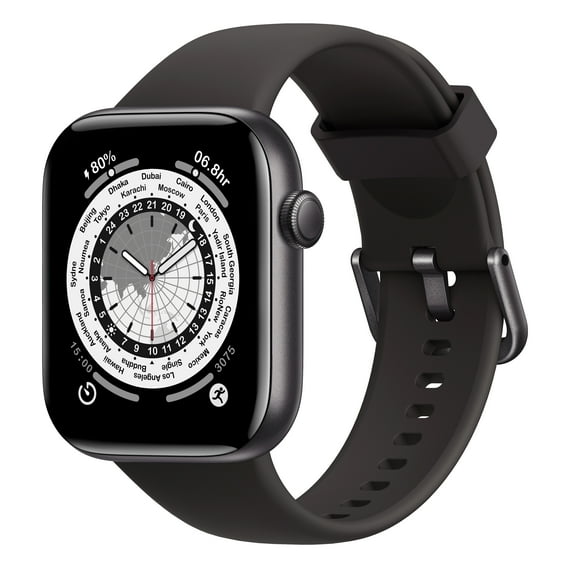 MEEHHEY Smart Watch for Men Women, Activity Tracker with Intelligent Reminders and Phone Calls, 1.83" Full Touch Screen Smartwatch with 140  Sports Modes for Android and iOS, Black