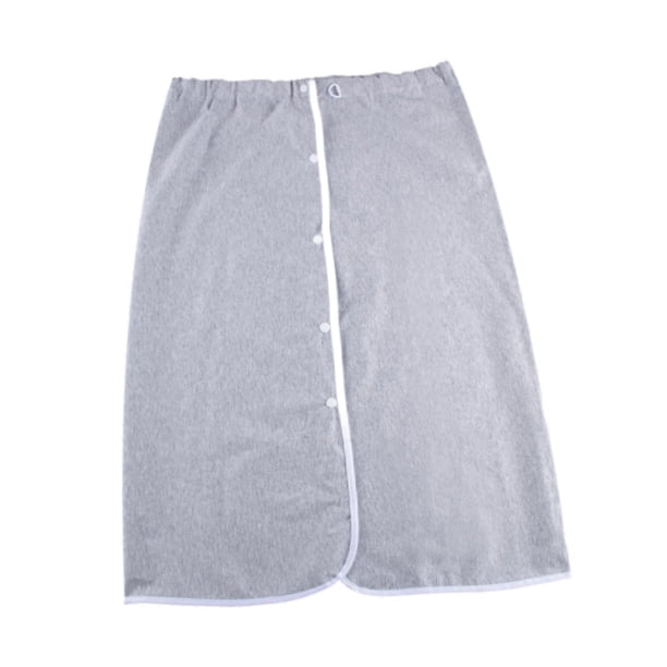 Protector de cama para incontinencia, falda de pañal para adultos, ligera y reutilizable. Xxl gris