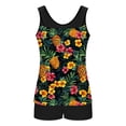 thumbnail image 6 of XUNKUSGA Women's Tankini Swimsuits Vintage Floral Scoop Neck Swim Suits with High Waisted Boyshorts Comfortable Modest Two Piece Bathing Suit S-2XL, 6 of 6