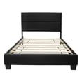 thumbnail image 3 of Giulia Faux Leather Upholstered Twin Platform Bed - Black, 3 of 6