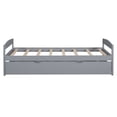 thumbnail image 5 of Noble House Lune Twin Size Platform Bed with Twin Trundle, Solid Pine Wood Space-Saving Guest Bed, Gray, 5 of 7
