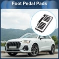 thumbnail image 2 of Unique Bargains Footrest Pedals Cover Footrest Pedal Pads Foot Rest Dead Pedal Pad Cover for Audi A3 2015-2021 Aluminum Alloy Silver Tone, 2 of 6