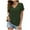 Army Green womens tops summer, variant on USSUMA Summer Tops for Women Trendy Cute Basic Chiffon Blouse Tunic Loose Fit Swiss Dot Solid Color Womens Tops Casual V Neck Short Sleeve Shirts for Women Dressy Casual