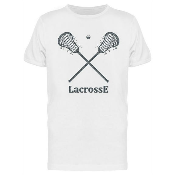 Crossed Lacrosse Stick And T-Shirt Men -Image by Shutterstock, Male Large