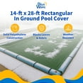 thumbnail image 2 of Blue Wave 14' x 28' 12-Year Rectangular In Ground Pool Winter Cover, 2 of 7