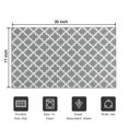 thumbnail image 5 of Gray and White Geometric Lattice Pattern Door Rugs,Washable Non Slip Door Mats Indoor,Decorative Door Mats,Entry Mat Indoor for Entrance,Bedroom,Kitchen,Bathroom,17"x30", 5 of 6