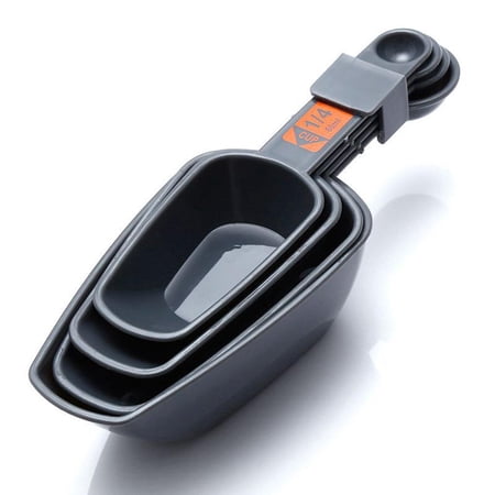 4pc Measuring Spoons Baking Cooking 1/4 Cup To 1 Cup PP Plastic With Scale Coffee Measuring Scoops Kitchen Tool Accessories