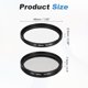 thumbnail image 2 of Kit de Filtros Esenciales Digitales Uxcell UV/CPL/FLD (49mm) - Filtros de Lente Circular de Aluminio para Varios Lentes de Fotografía de Cámara, Negro, 2 of 7