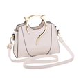 thumbnail image 1 of Bolso bandolera de moda para mujer, impermeable, de piel sintética, ideal para ir de compras. Blanco, 1 of 9
