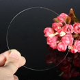 thumbnail image 3 of Practical Round Edge Cake Disk Non-stick Transparent Acrylic Cake Base Plate for Cakes Serving, 3 of 5