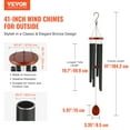 thumbnail image 2 of VEVOR Wind Chimes for Outside 41-Inch Aluminum Memorial Deep Tone Wind Chimes, 2 of 9