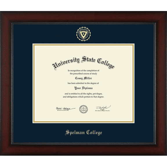 Spelman College Diploma Frame, Document Size 11" x 8.5"