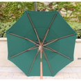 thumbnail image 2 of Covered Living Double Vented 9ft Market Umbrella Canopy 8 Ribs Hunter Green (Canopy Only), 2 of 2