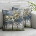thumbnail image 3 of Chilfamy Trees Flowers Blue Sky Fashion Style Dirt-Resistant Throw Pillow Covers for Couch Sofa Bed Living Room Bedroom Car Fashion All Seasons Pillowcase 1PC 20x20in, 3 of 5