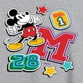 thumbnail image 3 of Disney - Mickey Mouse - Stitched Collegiate Patches - Juniors Ideal Flowy Muscle T-Shirt, 3 of 5