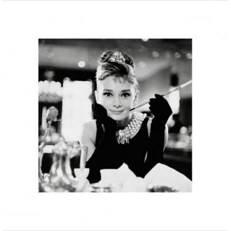 Audrey Hepburn Breakfast at Tiffanys Romantic Comedy Movie Film Holly Golightly Poster - 15.75x15.75 inch