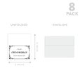 thumbnail image 5 of Koyal Wholesale Groomsmen Wedding Day Gift Cards with Envelopes set of 8 Art Deco On My Wedding Day Cards, 4 x 6-In, 5 of 5