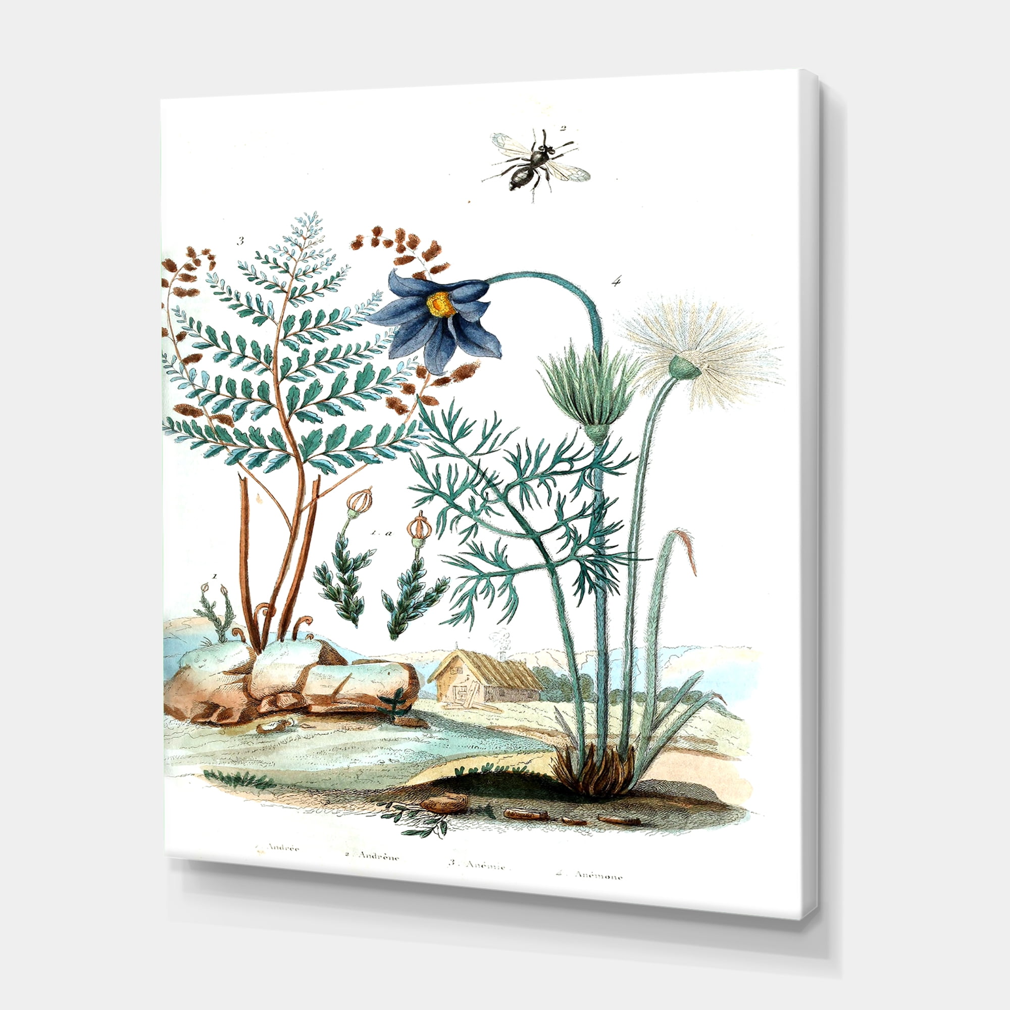 Designart ' Ancient Ancient Countryside Animals ' Farmhouse Canvas Wall Art Print