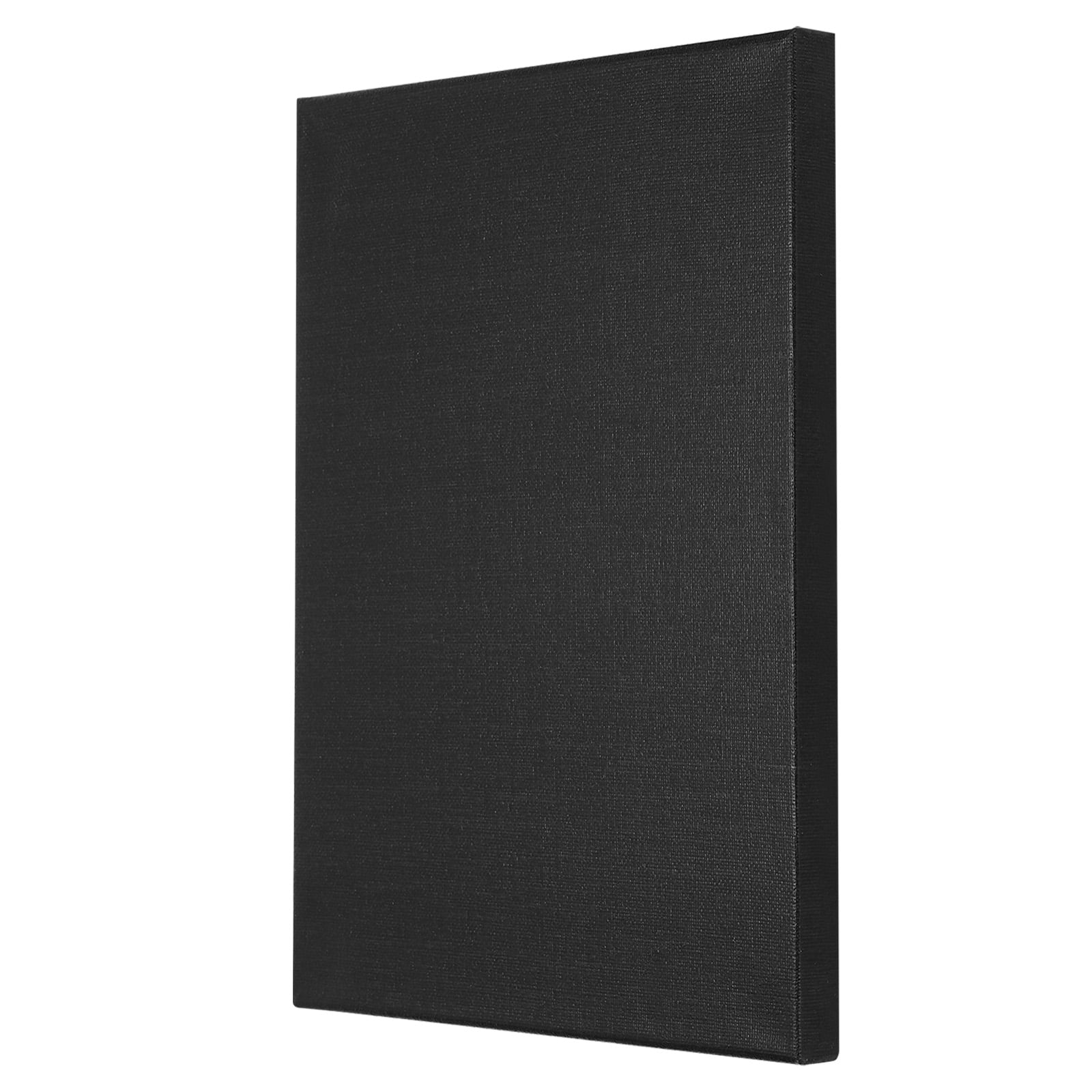 Uxcell Paint Canvases for Painting, 3 Pack 16x12 Inch Square Wood Frame Stretched Blank Art Board Panels Black