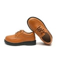thumbnail image 3 of kkdom Boys Girls Oxford Shoes Leather Loafers Fashion Dress Shoes Brown Size 9 Toddler, 3 of 6