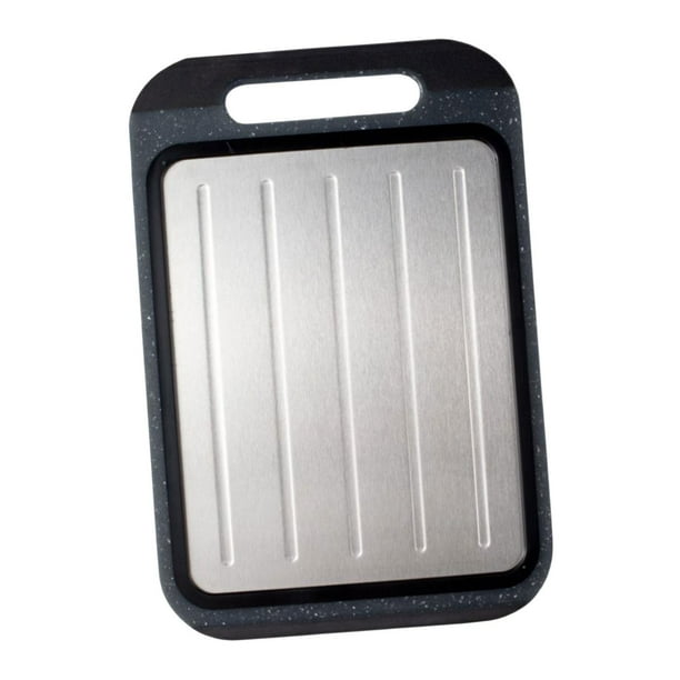 Thaw Mat Cutting Board Quick Stainless Steel Portable veggies Meat