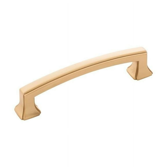 96 mm Cabinet & Drawers Pull, Brushed Gold Brass