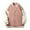 Pink, variant on Mens Autumn And Winter Casual Solid Simple Sports Button Pocket Flying Jacket Baseball Clothes Coat