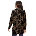 thumbnail image 3 of Roaman's Women's Plus Size Kate Long-Sleeve Crisp Cotton-Blend Button-Front Tunic, 3 of 6