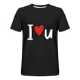 thumbnail image 3 of Dxzfnsa Round Neck Graphic Tees for Men Summer Mens Fashion Valentines T-Shirts Loose Casual Short Sleeve Sports Blouses, 3 of 3