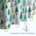 thumbnail image 6 of Green Christmas Tree Pattern Shower Curtain 72"x72" ,Bathroom Decorative Shower Curtains Set with 12 Hooks,Modern Waterproof Washable Shower Curtain, 6 of 6