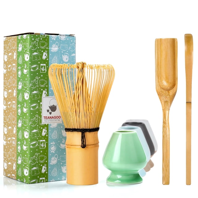 Accesorio para ceremonia de matcha TEANAGOO MA-01 con batidor y cuchara