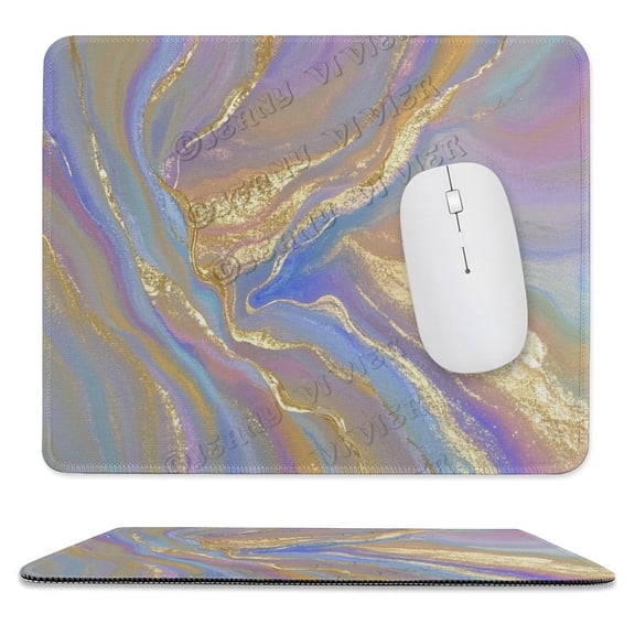 10" x 12" Colorful Marble Mousepad, Non-Slip Base, Washable, Premium Textured for Home Office