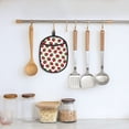 thumbnail image 5 of Pofeuu Hand Drawn Strawberry Print Silicone Pot Mat Mitten With Hanging Loop Heat Resistant Oven Mitts Non-Slip Bbq Baking Smoking Potholders, 5 of 7