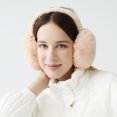 thumbnail image 2 of Orejeras Invierno para Mujer Cálido Orejeras Plegables Suaves Ajustable Orejeras de Felpa Unisex Anti-frío Earmuffs Moda Accesorio de Esquí Regalo para Damas Niñas, 2 of 5