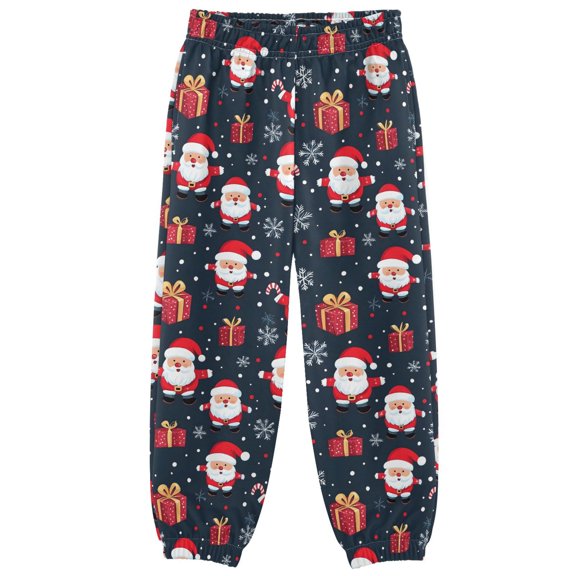 Christmas Seams Santa Clauss Boys Pants Kids Casual Sweatpants Joggers Toddler Sports Pants 3-10 Years